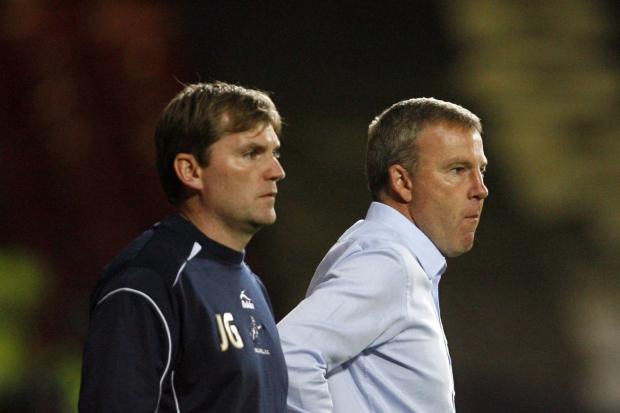 Kenny Jackett with assistant coach Joe Gallen during their time at Millwall Picture: Action Images