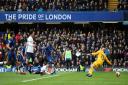 Antonio Rudiger deflects the ball into his own net but it was not enough to save Spurs from defeat. Picture: Action Images