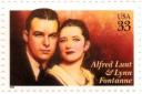 In March 1999 a postage stamp was issued in America commemorating Alfred Lunt and Lynn Fontanne, one of the greatest husband-and-wife acting teams of the theatre