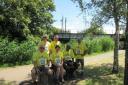 The Loopy Walkers on their New River walk on July 9