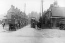 The lorry convoy in Chingford c1920. Credit: Gary Stone