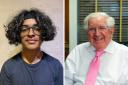 Zayd Moola, left, has received a Jack Petchey Environmental Award. Jack Petchey, pictured right. Picture: Jack Petchey Foundation