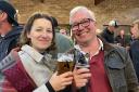 Cllr Jo Blackman joined fellow councillor Paul Donovan at the Wanstead Beer Festival