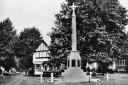 The Loughton war memorial in the 1950s