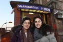 Marcelle Chammas and her daughter Ghina at Snaresbrook station. (7/12/2015)  EL86402_2. (48727155)