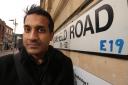 Wilson Chowdhry campaigning to get Ilford an E19 London postcode in 2017.