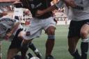 Steve Potts in action on the pitch as a player for West Ham (c)