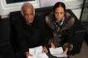 Sabbir Sharif and Shenaz Sabbir with correspondence from Whipps Cross from the last two years