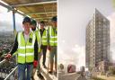 Constuction reaches the highest point at Walthamstow tower block.