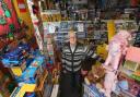 Gary Diamond in his shop, Toyology, ten years ago