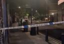 Picture from scene of Bethnal Green stabbing