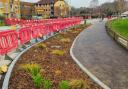 The site of the work taking place in Heathcote Avenue, Clayhall