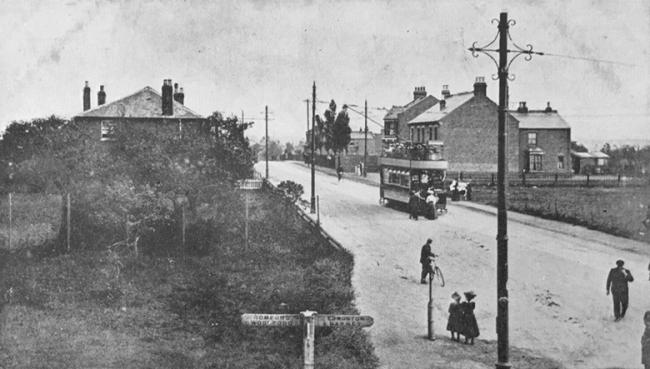 A tram on Chingford Mount Road c1905. Credit: Gary Stone
