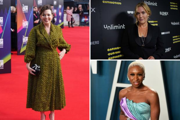 East London and West Essex Guardian Series: (left clockwise) Olivia Colman, Kate Winslet, Cynthia Erivo. Credit: PA