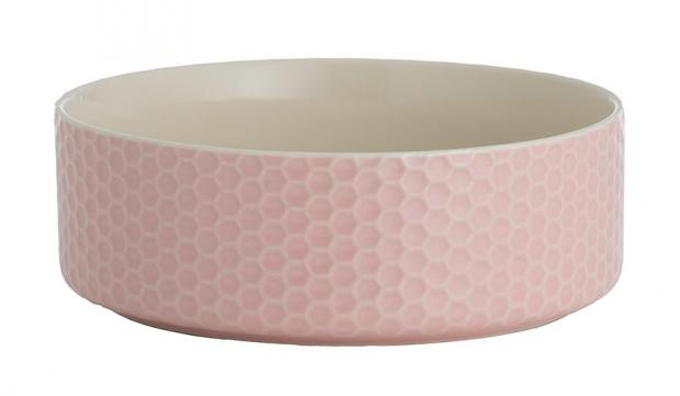 East London and West Essex Guardian Series: The Mason Cash Honeycomb Pet Bowl in pink. Picture: Pets at Home