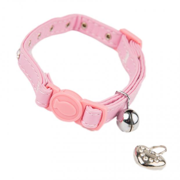 East London and West Essex Guardian Series: The Pets at Home Diamante Cat Collar in Pink. Picture: Pets at Home