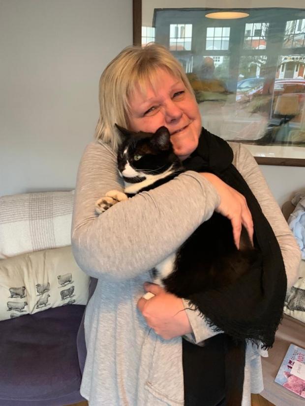 East London and West Essex Guardian Series: Linda Fishman gives Charlie a hug