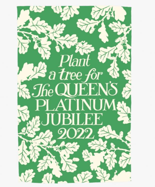 East London and West Essex Guardian Series: Jubilee Tree Planting Tea Towel (Emma Bridgewater)