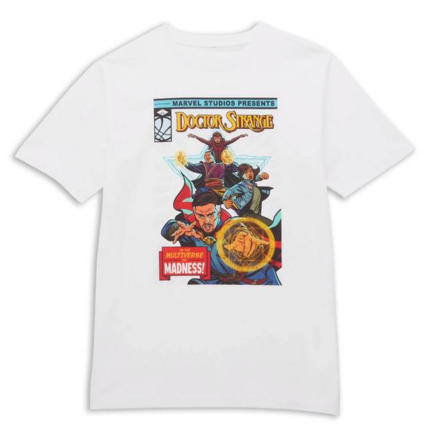 East London and West Essex Guardian Series: Marvel Dr Strange Star Comic Oversized Heavyweight T-Shirt (Zavvi)