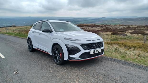 East London and West Essex Guardian Series: The Kona N on the rugged Pennine hills near Holmfirth in West Yorkshire