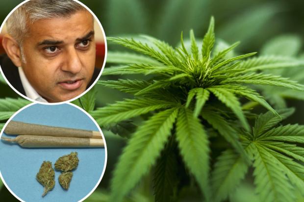 London mayor Sadiq Khan has appointed Lord Falconer to lead a London Drugs Commission to examine legalising cannabis. Photos: Newsquest/Pixabay