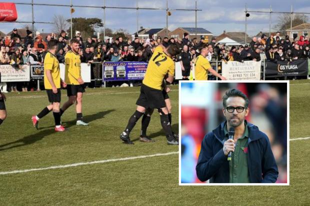 Ryan Reynolds has offered his support for Littlehampton Town
