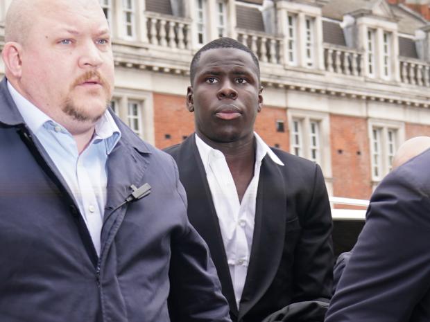 East London and West Essex Guardian Series: Zouma on his way into court ahead of the sentencing (PA)