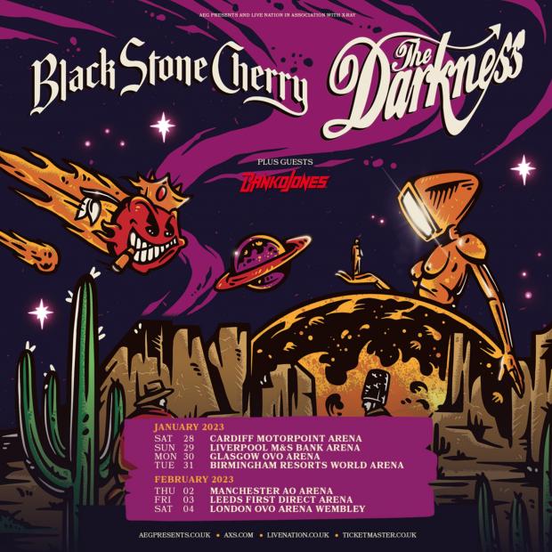 East London and West Essex Guardian Series: The Darkness and Black Stone Cherry announce tour: How to get tickets (Live Nation)