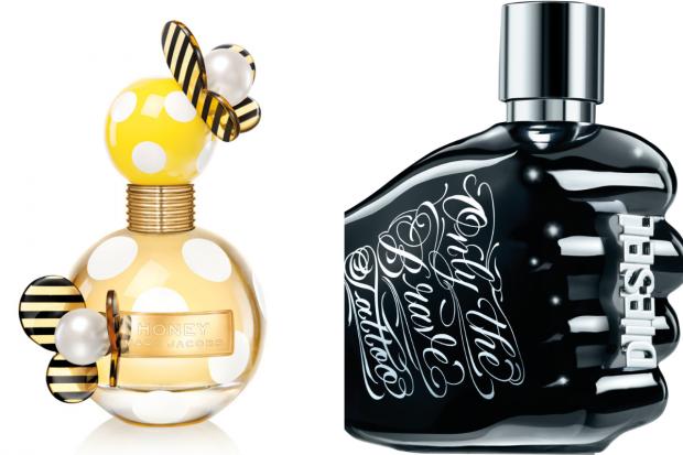 East London and West Essex Guardian Series: (Left) Marc Jacobs Honey EDP and (right) Diesel Only the Brave Tattoo EDT (The Perfume Shop/Canva)