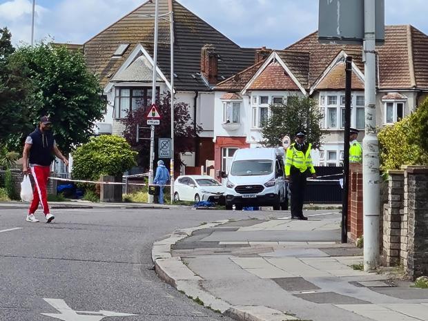 East London and West Essex Guardian Series: Police in Cranbrook Road. Credit: SWNS