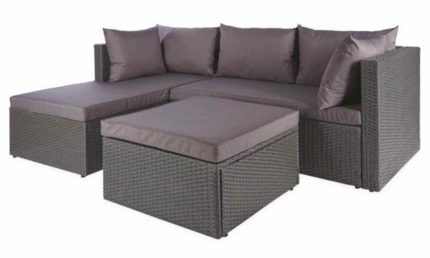 East London and West Essex Guardian Series: Anthracite Corner Sofa & Cover (Aldi)