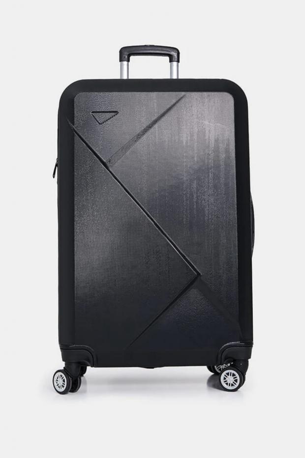 East London and West Essex Guardian Series: Black Hardcover 4-Wheel Large Suitcase (I Saw It First)