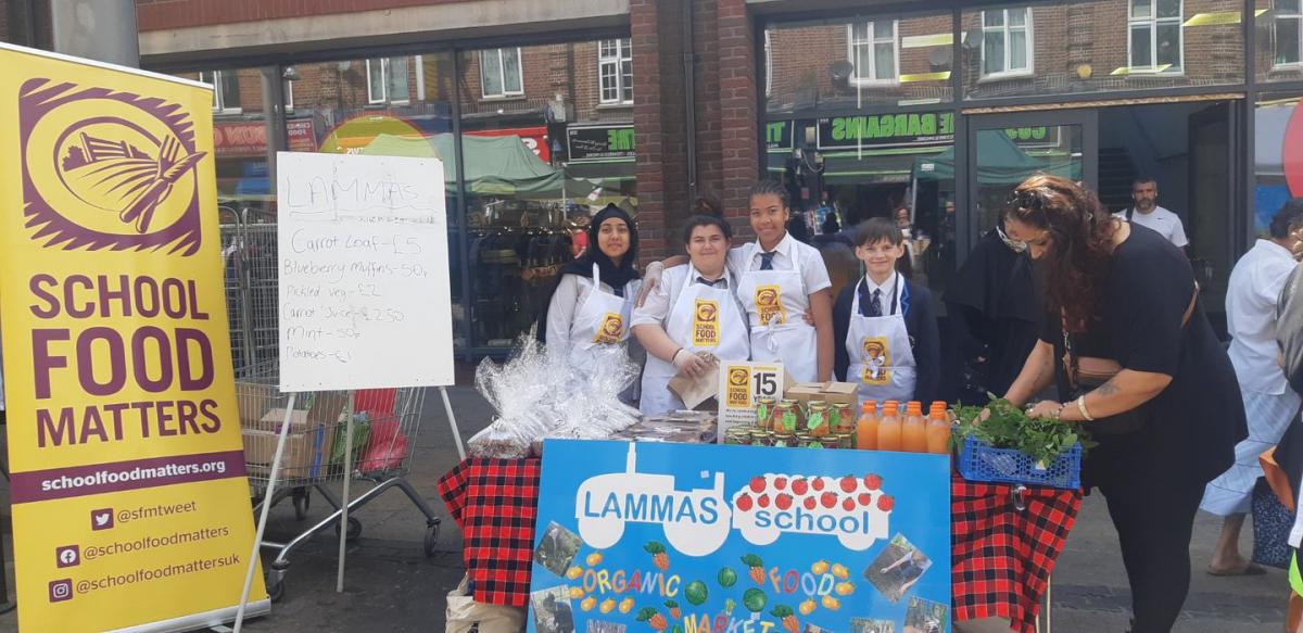 Students turn fruit sellers at Walthamstow Market