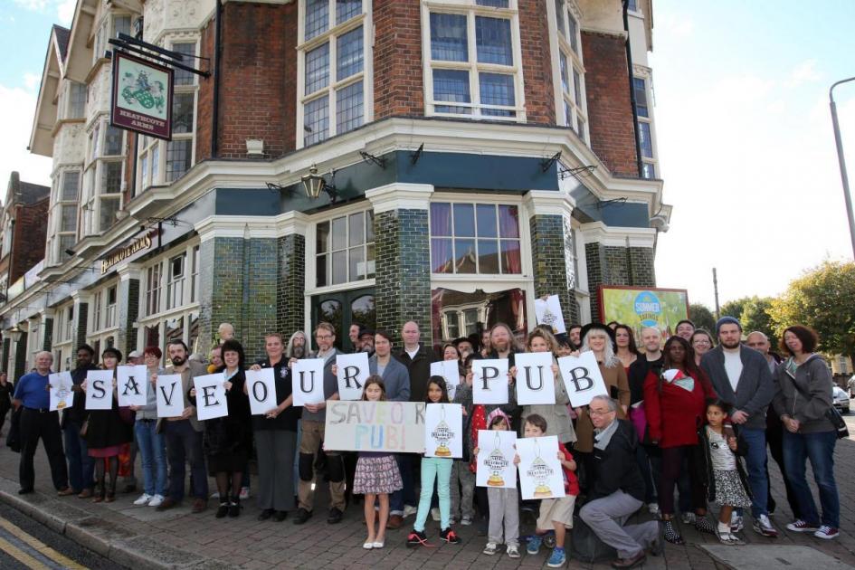 When campaigners celebrated saving Heathcote Arms in Leytonstone