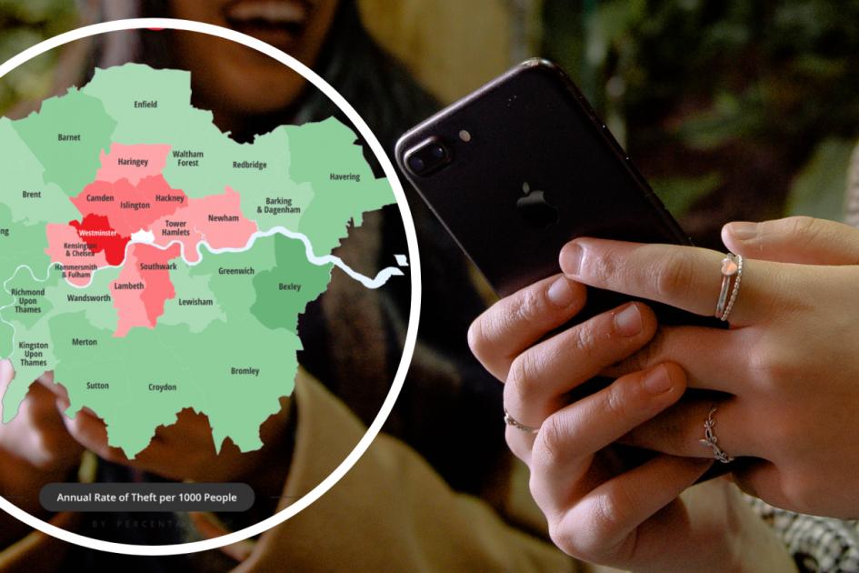 New research reveals London’s phone theft hotspots