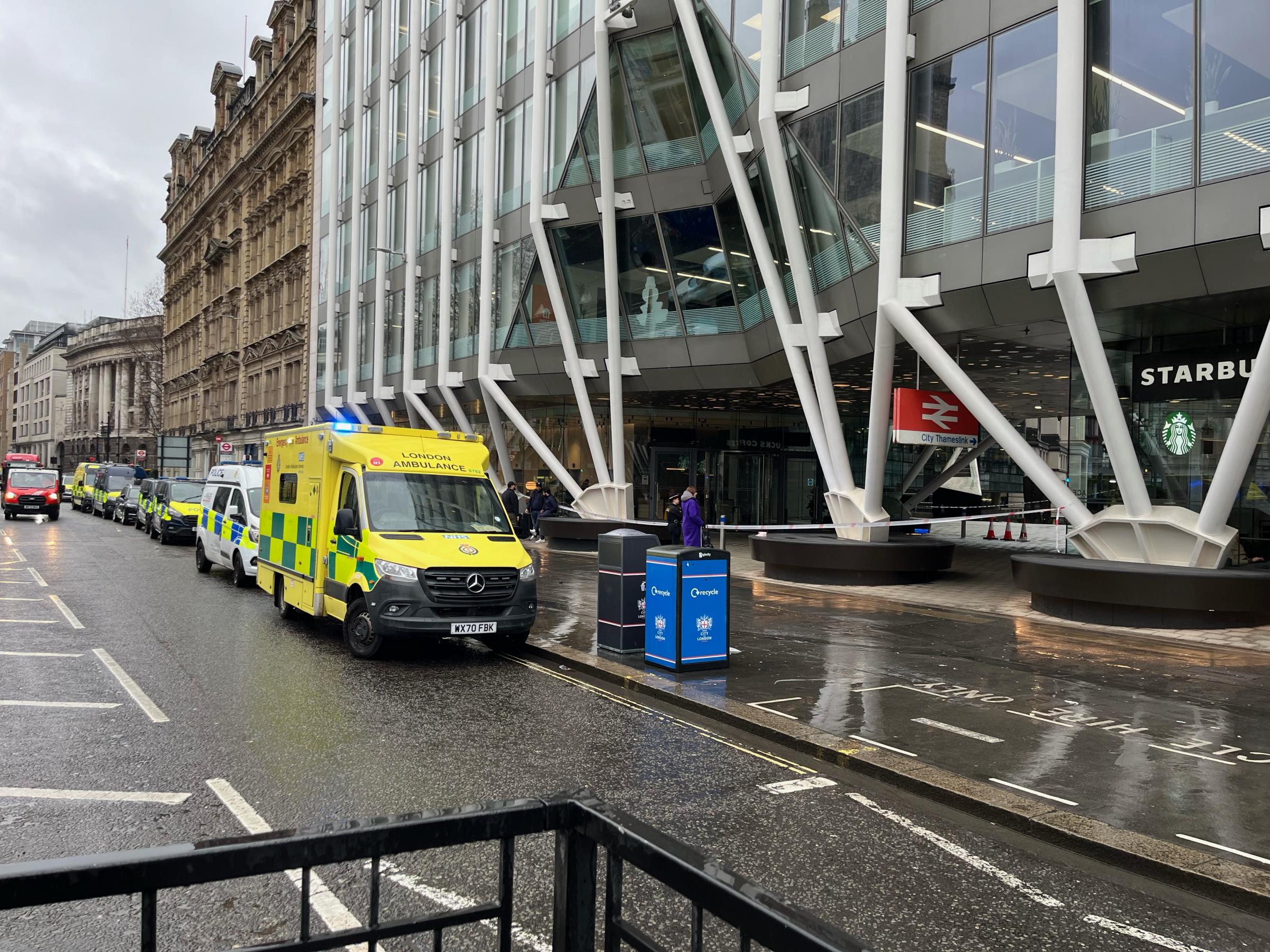 City Thameslink station London cordoned off by police | East London and West Essex Guardian Series - Vimarsana News