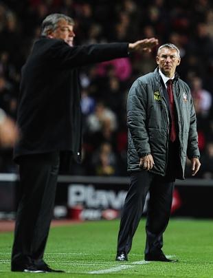 Sam Allardyce's side slipped five points behind Nigel Adkins's Saints: Action Images