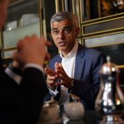 The Mayor of London visited hospitality businesses in central London today as he called for more Government support. Credit: PA