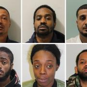 Top left to right: Jacob Joseph Maitland, Kamal Lorren Parrish, Sinan Ozger. Bottom left to right: Michael Lawrence, Shearine Thompson, Haramein Jelani Mohammed. Picture: Met Police.