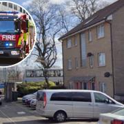The fire service were called to the scene on Saturday.
