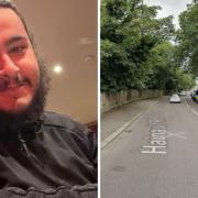 Saleem Ahmed, pictured, died in a collision in Hainault Road, also pictured near the A12.