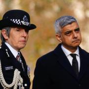 Dame Cressida Dick with mayor of London Sadiq Khan. Picture: PA