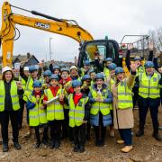 The ground-breaking ceremony in Wood Street in Walthamstow. Credit: Mark Bullimore Photography 2022