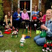 Sue Haggerty's knitted Olympics tribute