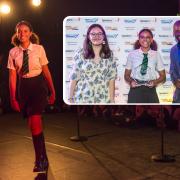 Left to right: Inset Mayumi Staunton, winner of Jack Petchey’s Speak Out Challenge! 2021, Maya Redley and Tim Campbell MBE, patron of the Jack Petchey Foundation. Pictures: Anthony Preece