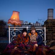 Daniel Edelstyn and Hilary Powell are living on their roof to raise funds for solar panels on their street