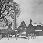 North Chingford war memorial in the 1920s.