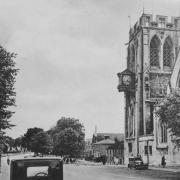 St John's Church on Epping High Street in the 1930s