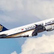 A person has died on a flight from London to Singapore.