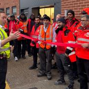 The grand opening of the Royal Mail depot